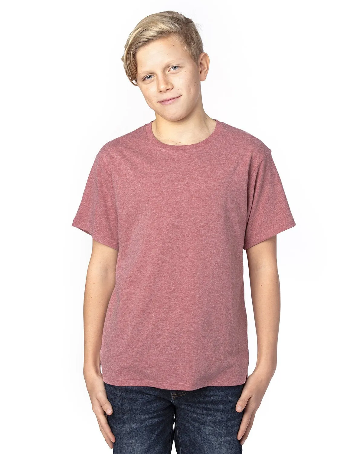 600A-Threadfast Apparel-MAROON HEATHER