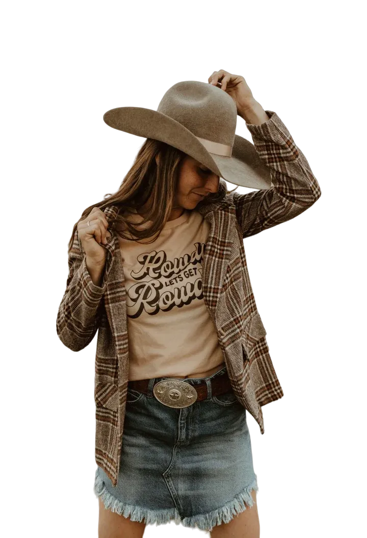 Ali Dee Women's Howdy Lets Get Rowdy Tee
