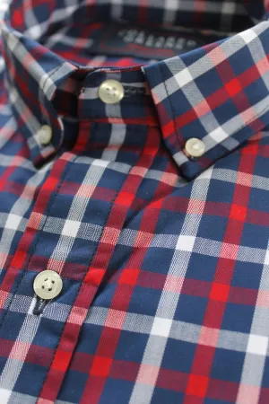 Arlington: Brookline Button Down Shirt - Red/Navy