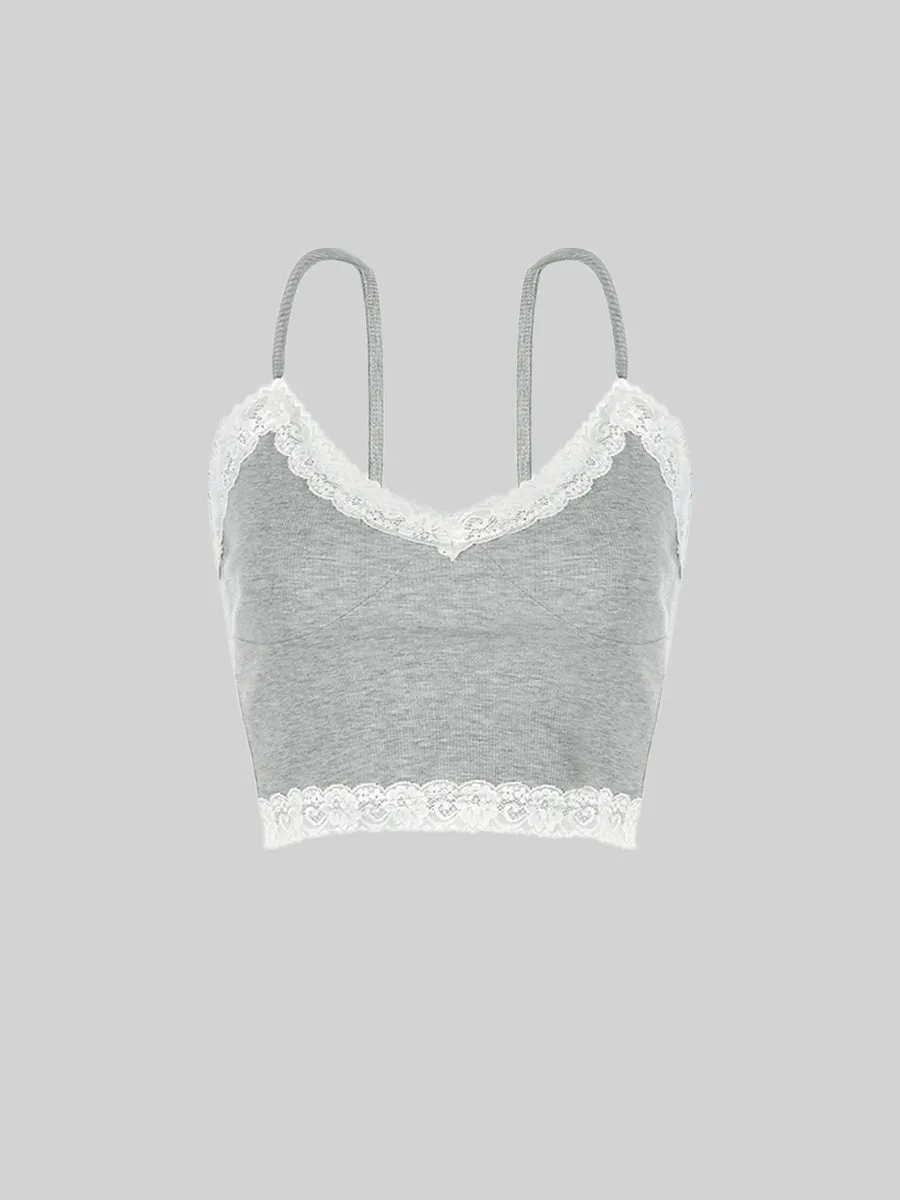 Basic Lace V-Neck Camisole Top