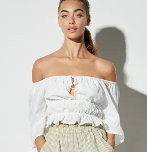 Bermuda Peasant Top