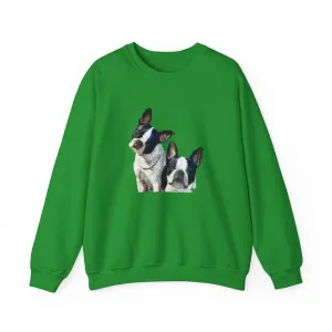 Boston Terriers 'Skipper & Dee Dee' Unisex 50/50 Crewneck Sweatshirt