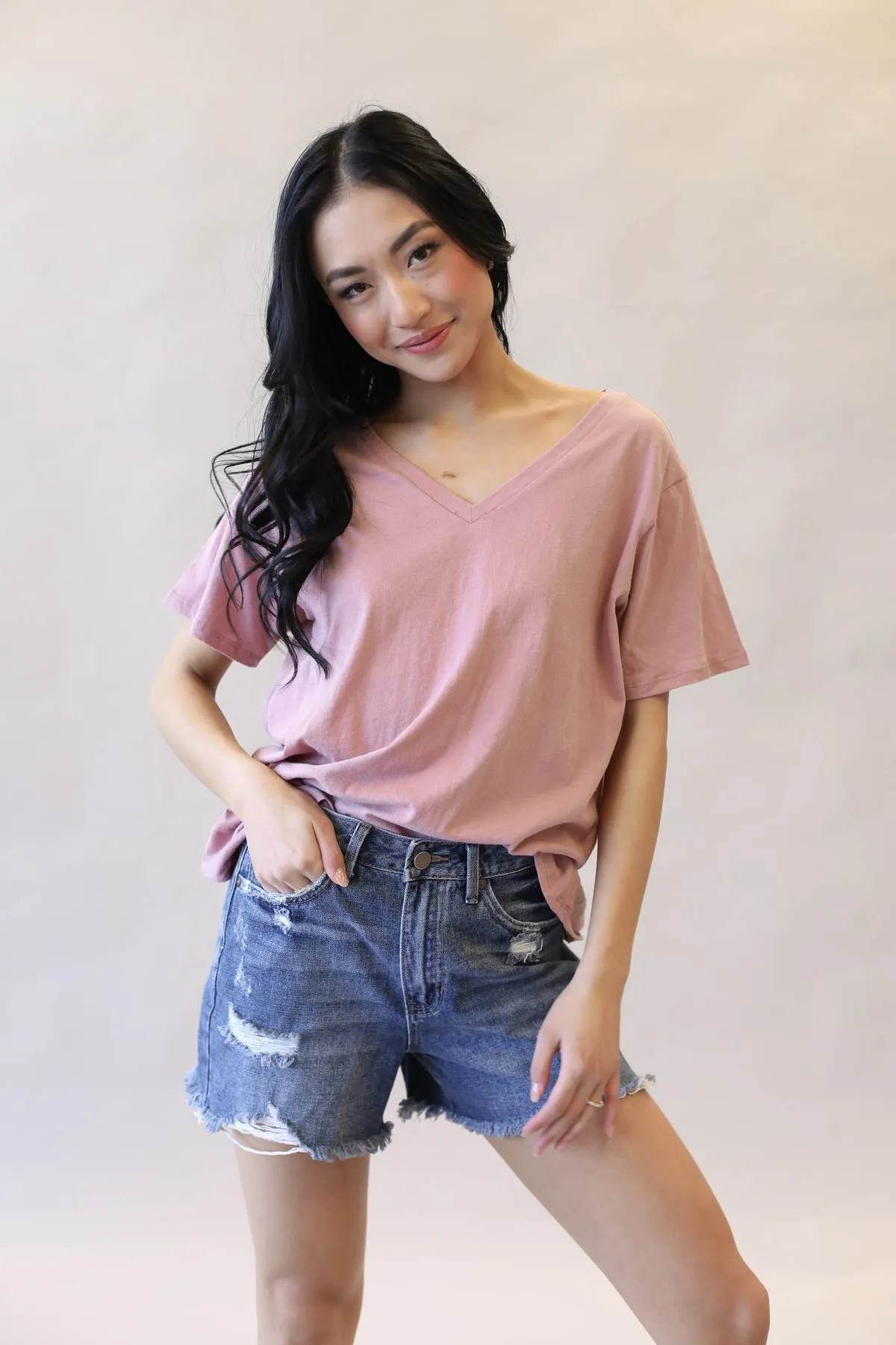 Boyfriend V-Neck Tee