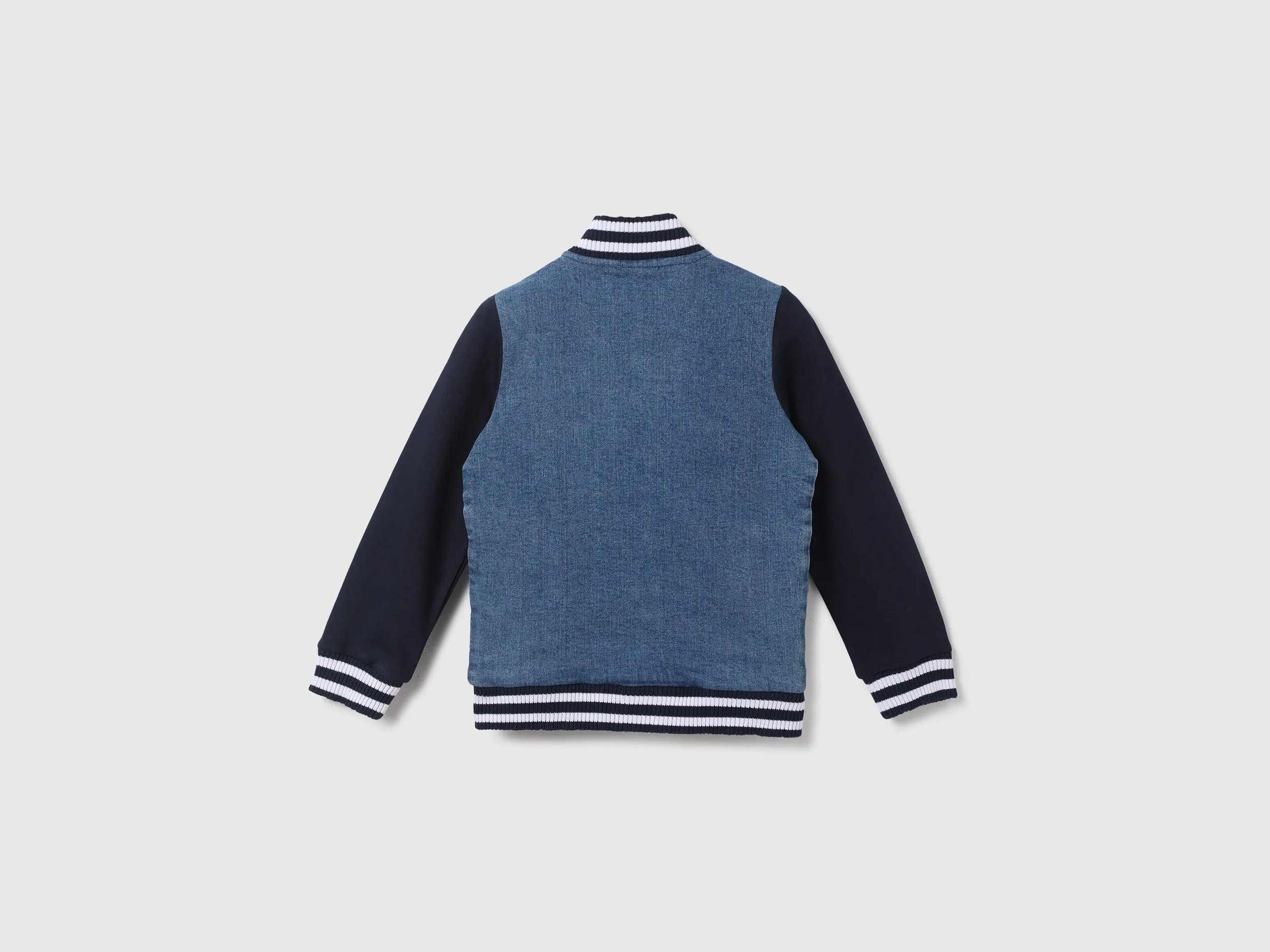 Boys Solid Mock Neck Jacket