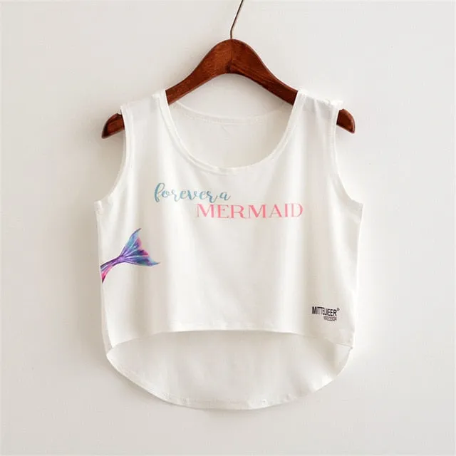 Cute Food Printed Harajuku Crop Top Shirt