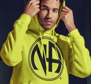 Hoodie - Large Black NA Symbol - Yellow