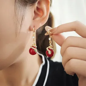 HOT SALE 49% OFFGold Plated Snake Pearl Earrings HOT SALE 49% OFFGold Plated Snake Pearl Earrings