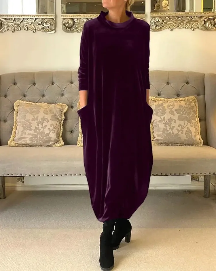 HOT SALE 49% OFFRound neck slimming long dress