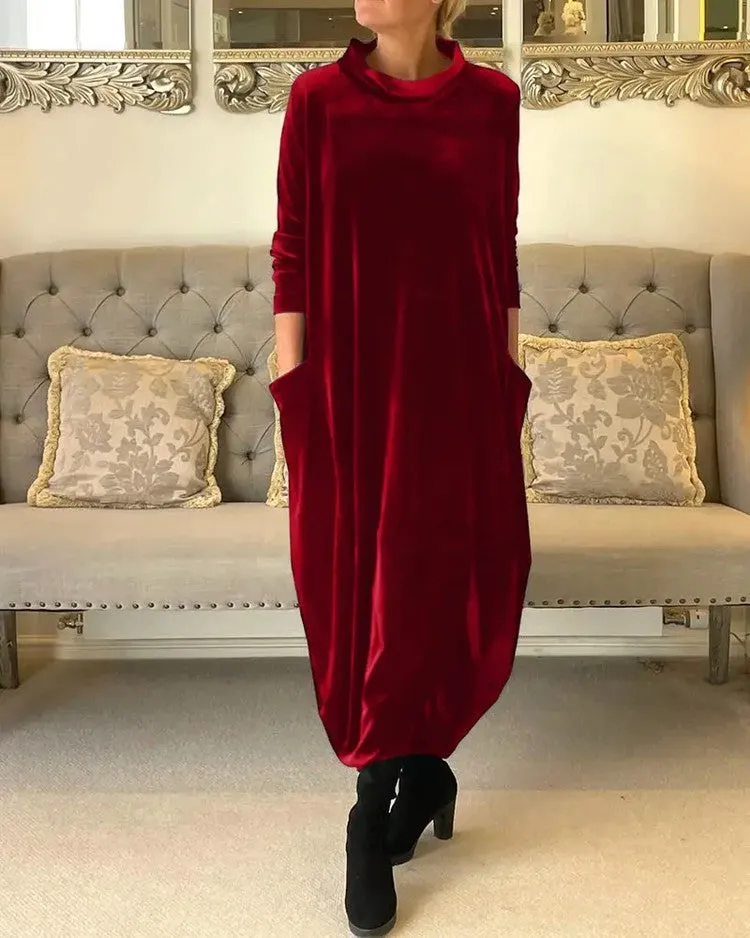 HOT SALE 49% OFFRound neck slimming long dress