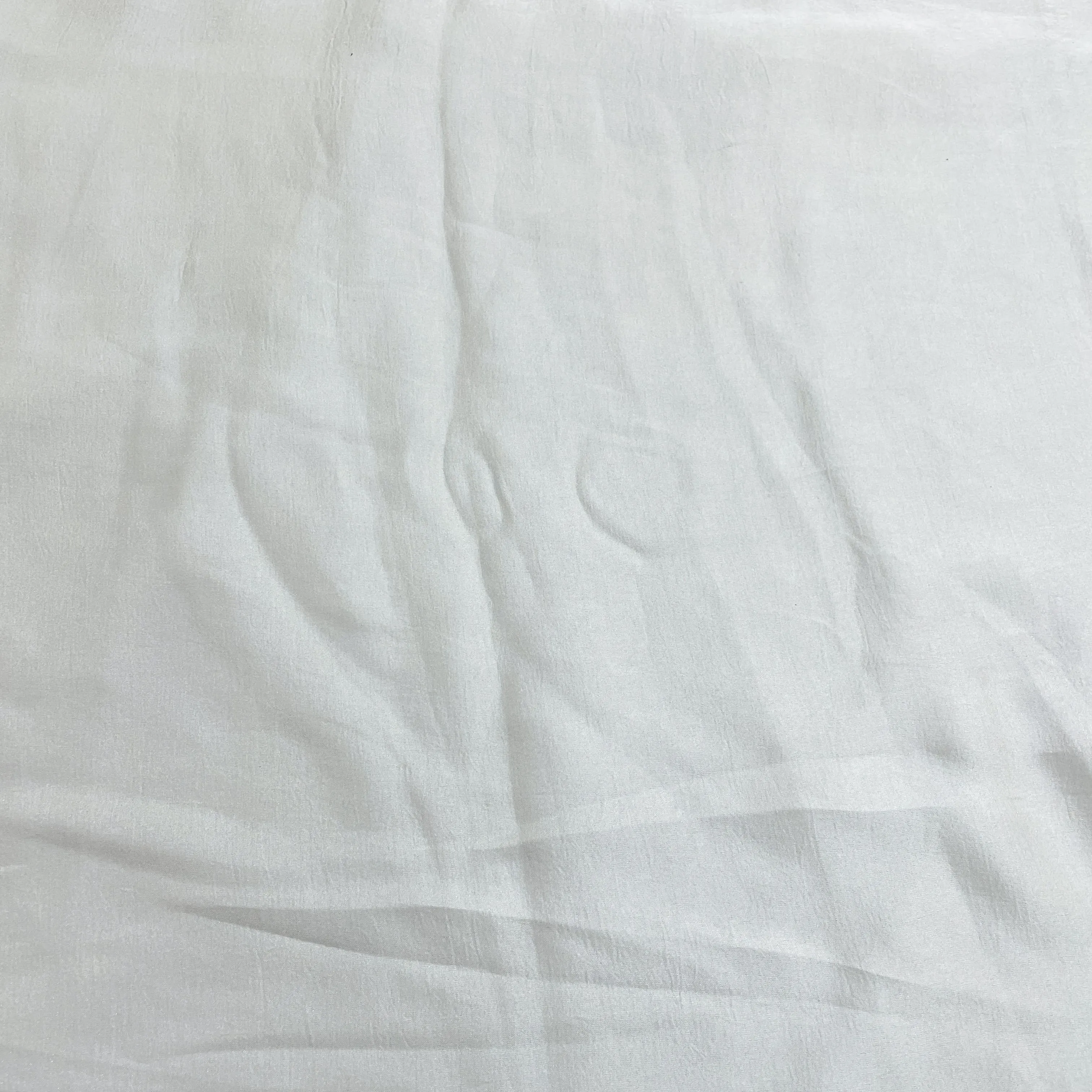 Light Grey Solid Bemberg Silk Fabric