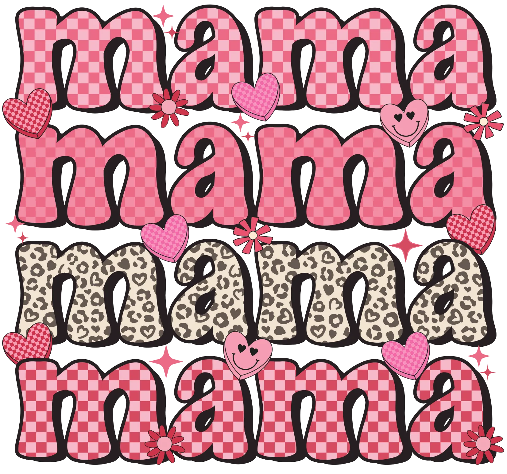 Mama, heat transfer, press and peel
