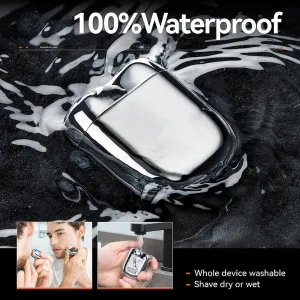 Mini USB oplaadbaar elektrisch scheerapparaat, waterdicht en compact voor mannen, ideaal voor thuis, in de auto en op reis