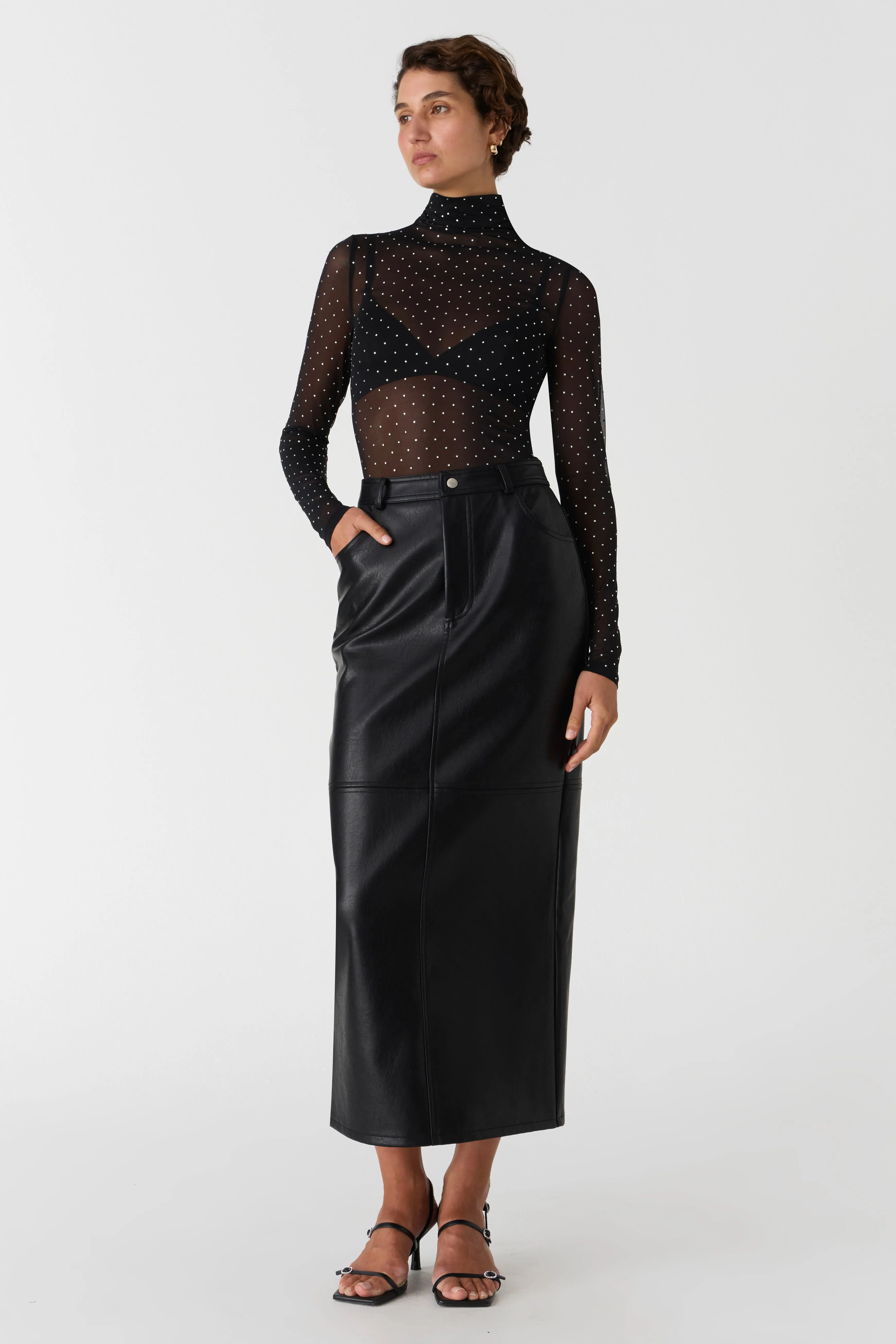 Misha Sandra Studded Top