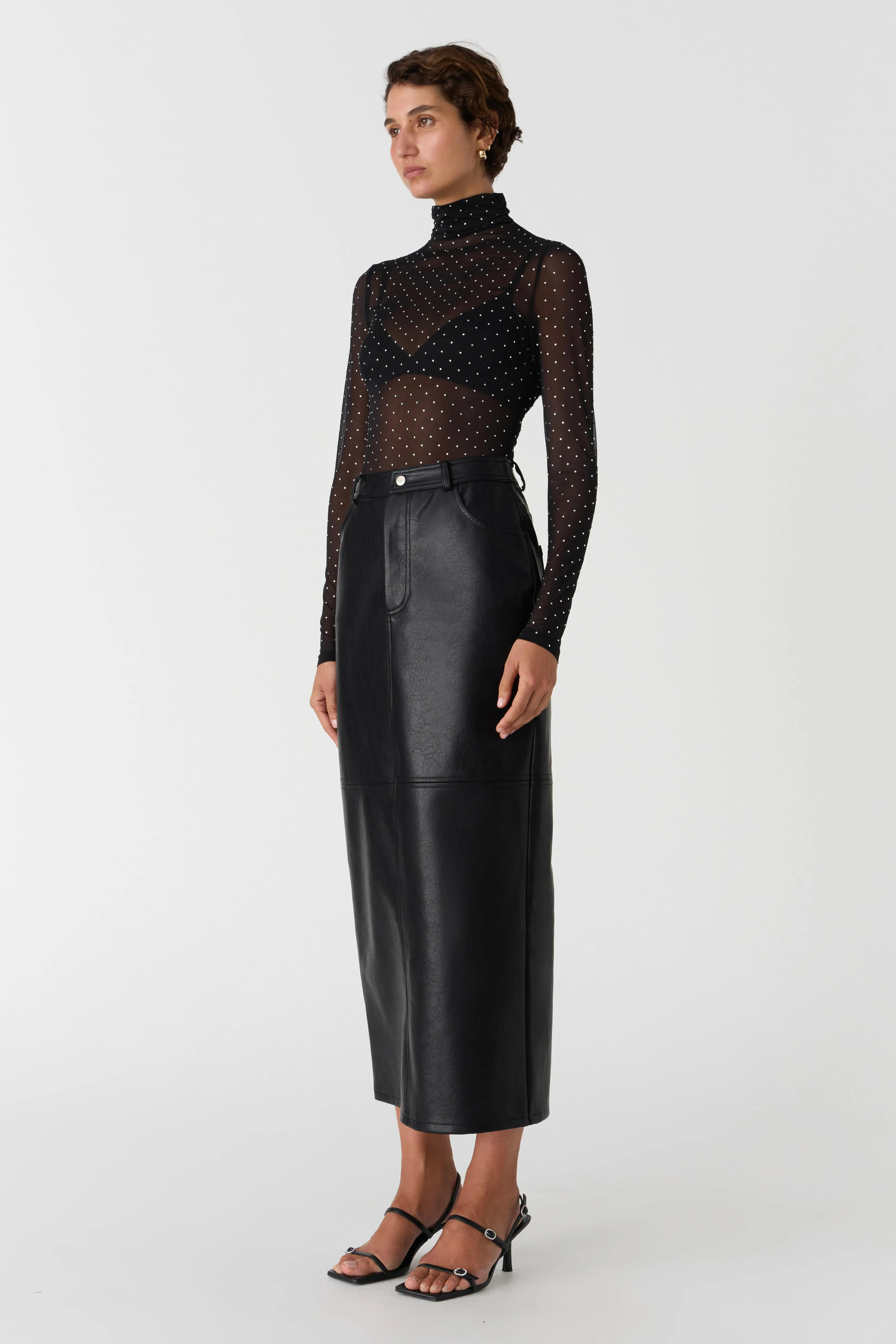 Misha Sandra Studded Top