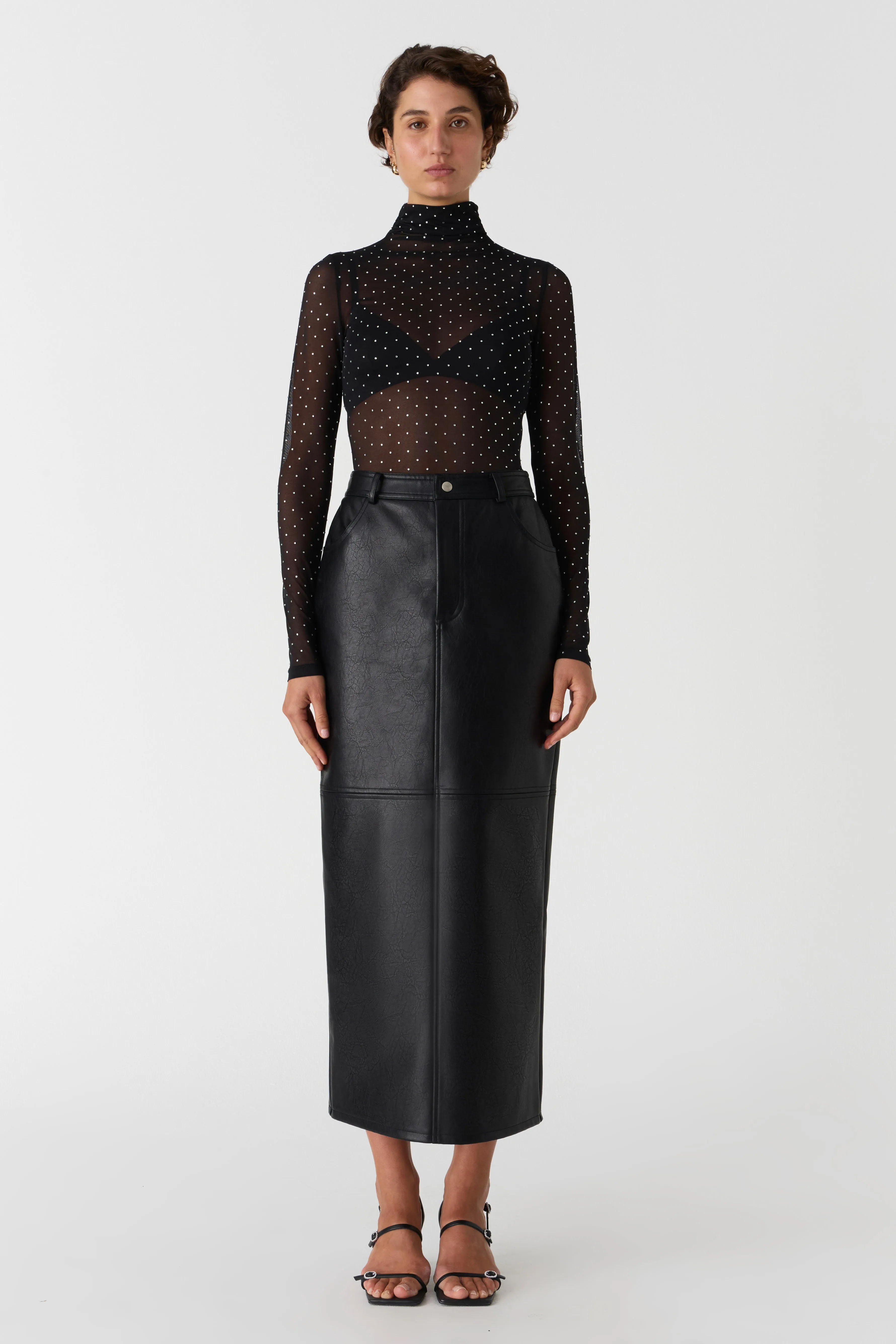 Misha Sandra Studded Top