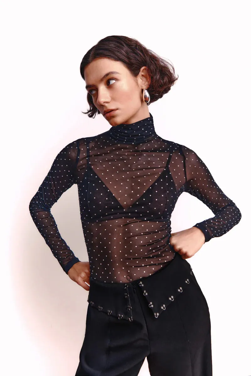 Misha Sandra Studded Top