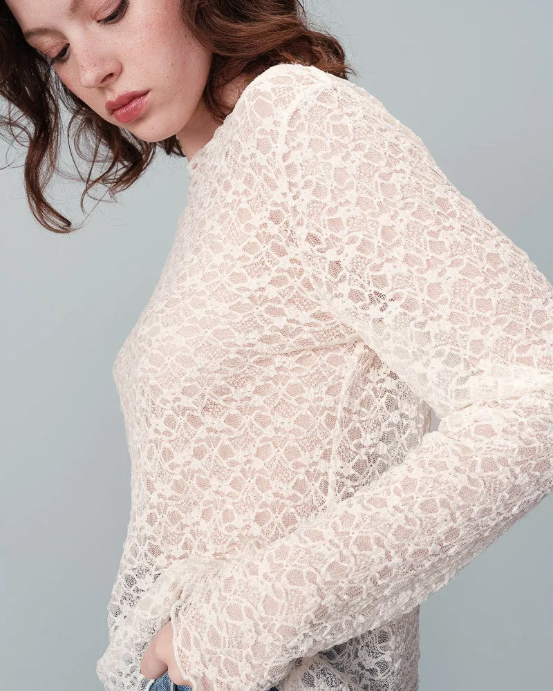 Nicole Lace Top Ecru