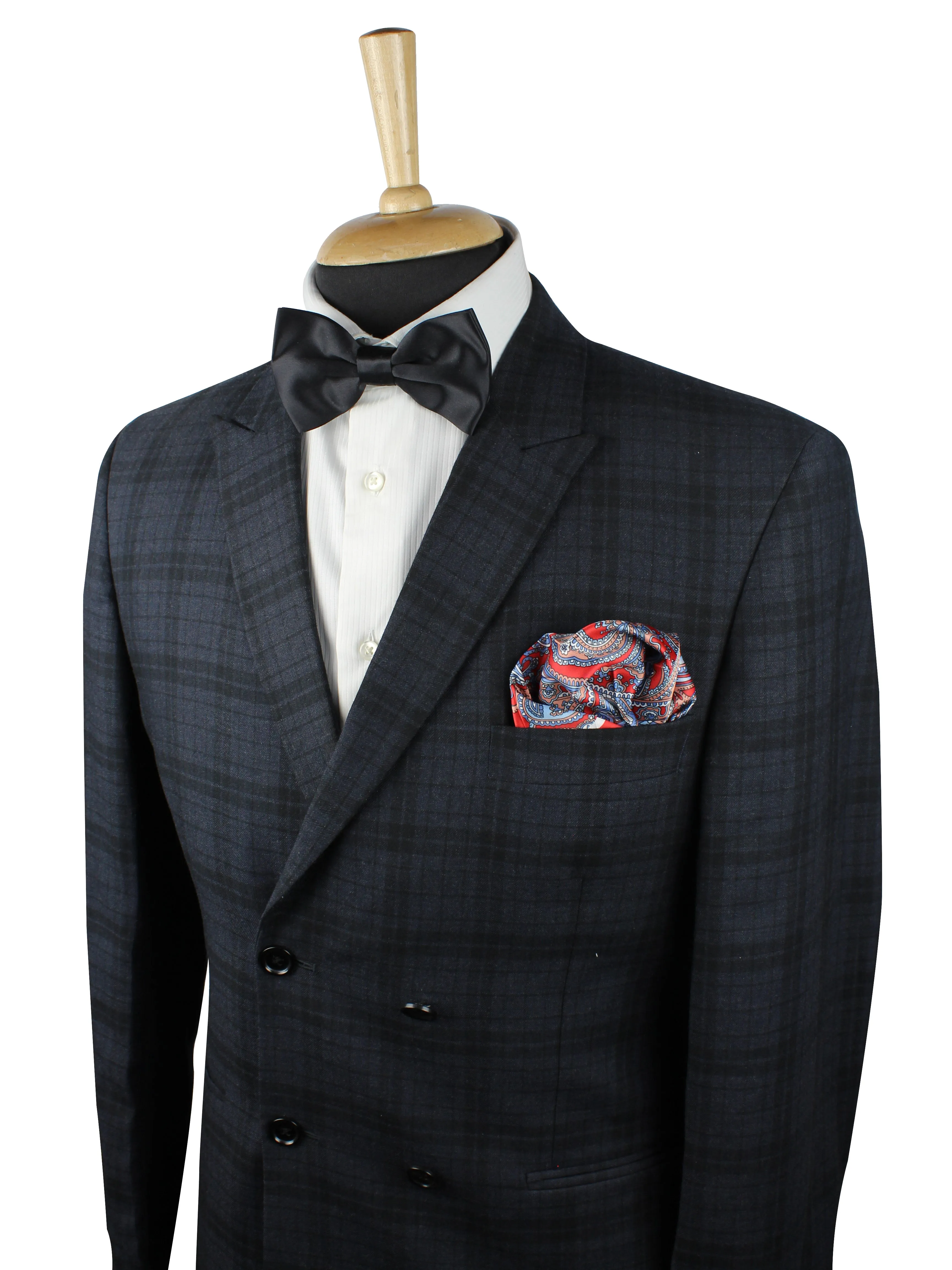 Peluche PolySilk Paisley Design Pocket Square For Men