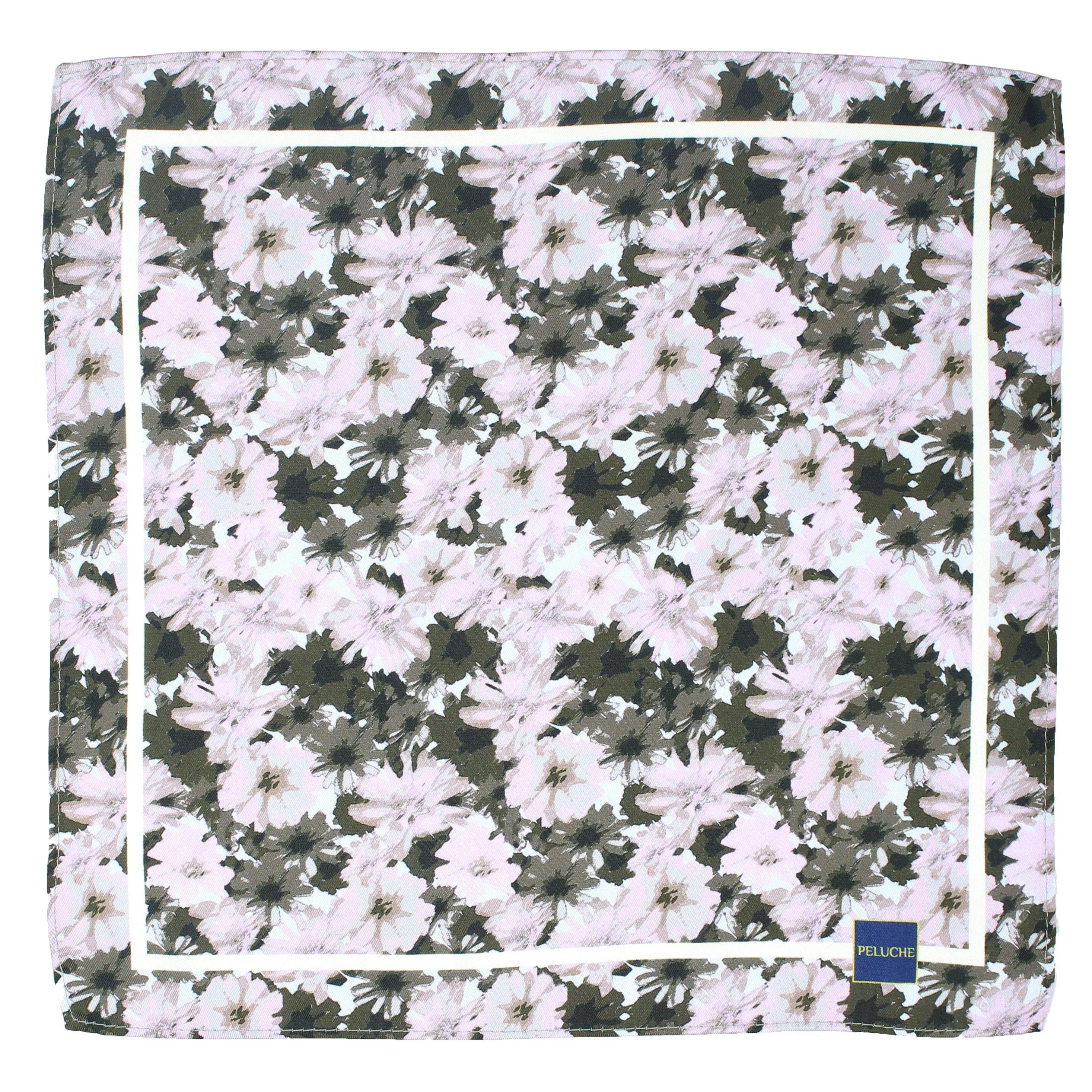 Peluche Pretty Floral Design Pocket Square For Men