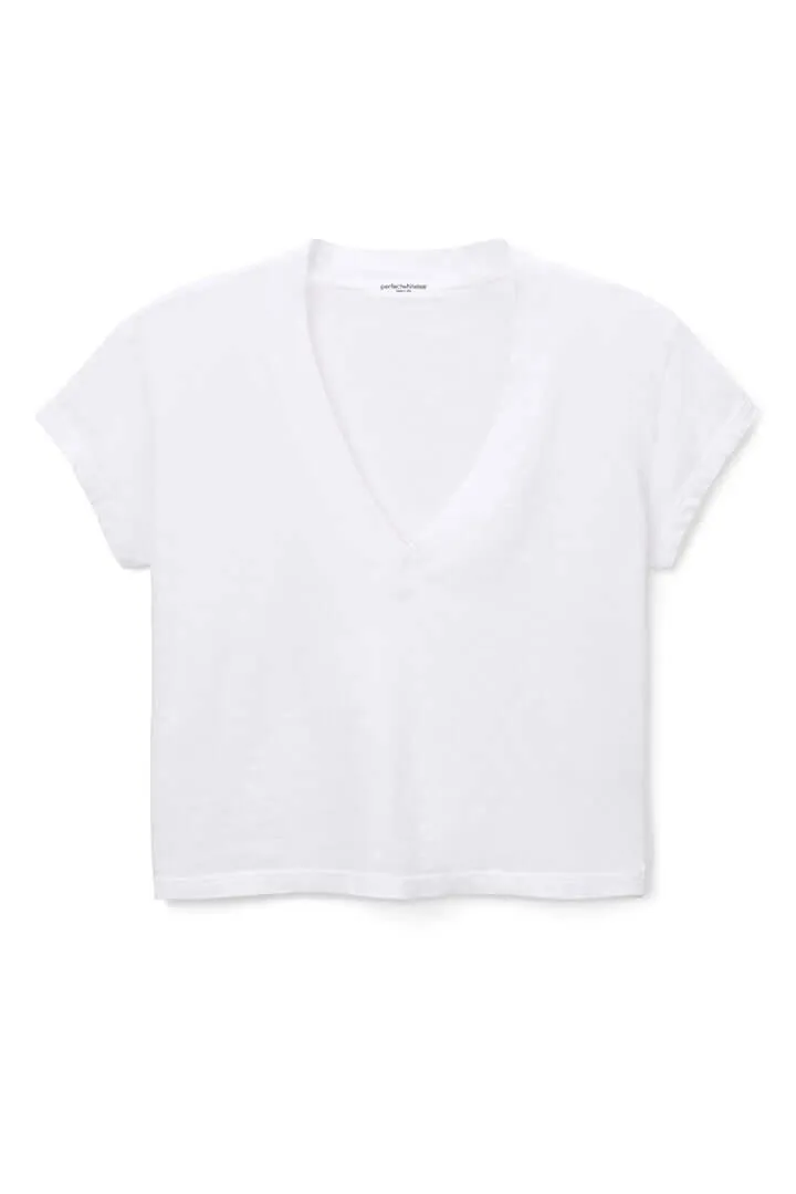 Perfect White Tee - Alanis V-neck