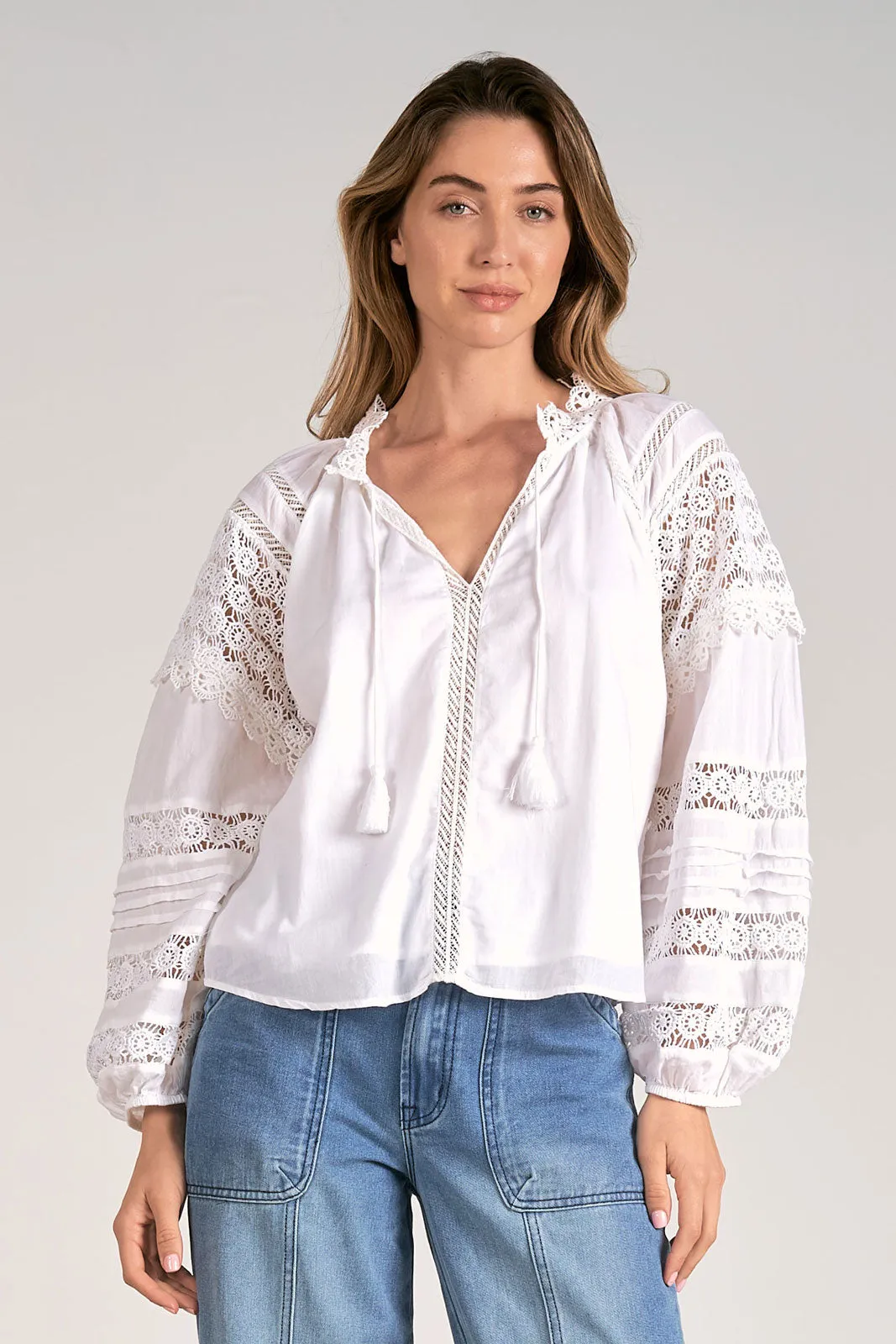 Petunia Peasant Top L/S