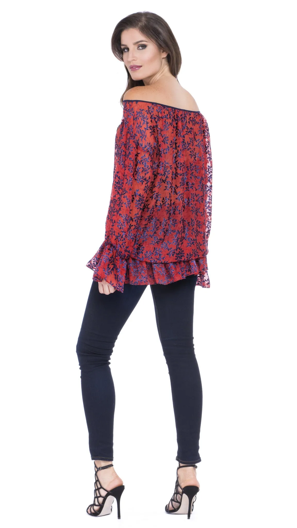 Phoebe Blouson Peasant Top