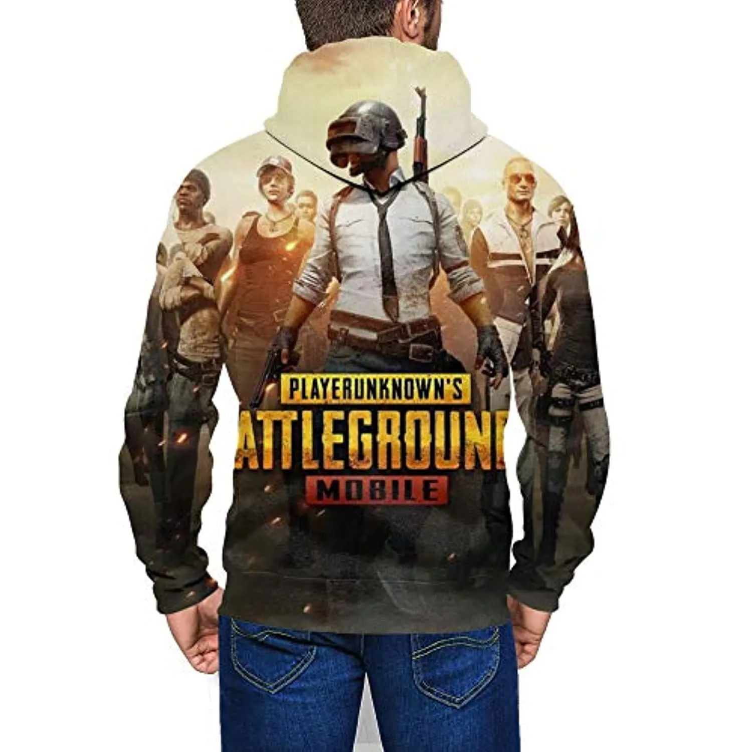 PUBG Hoodies - 3D Print Game PUBG Mobile Colorful Zipper Jacket with Pockets