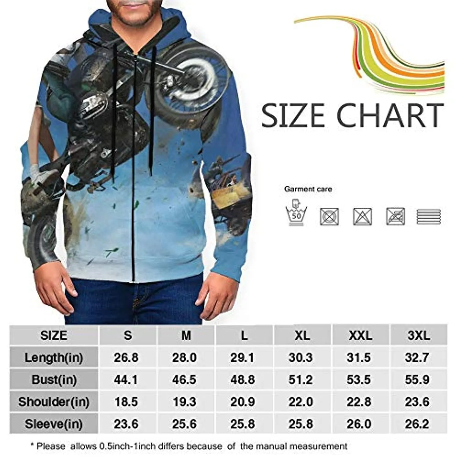 PUBG Hoodies - 3D Print Game PUBG Vehicle Zipper Jacket with Pockets