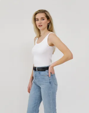 Ribbed Fitted Tank