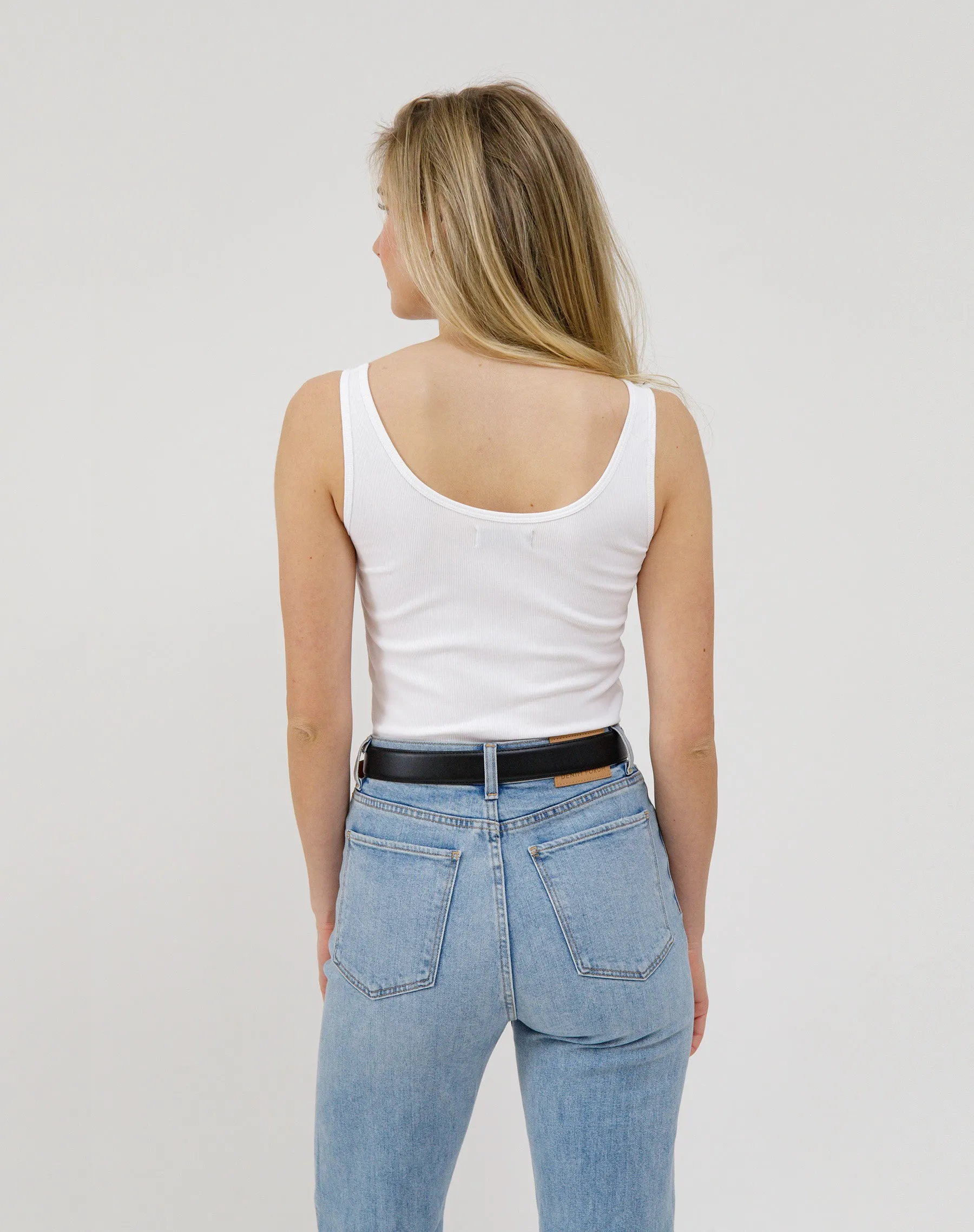 Ribbed Fitted Tank