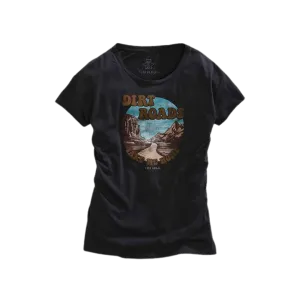Ropers Women's Dirt Roads Dark Grey T-shirt