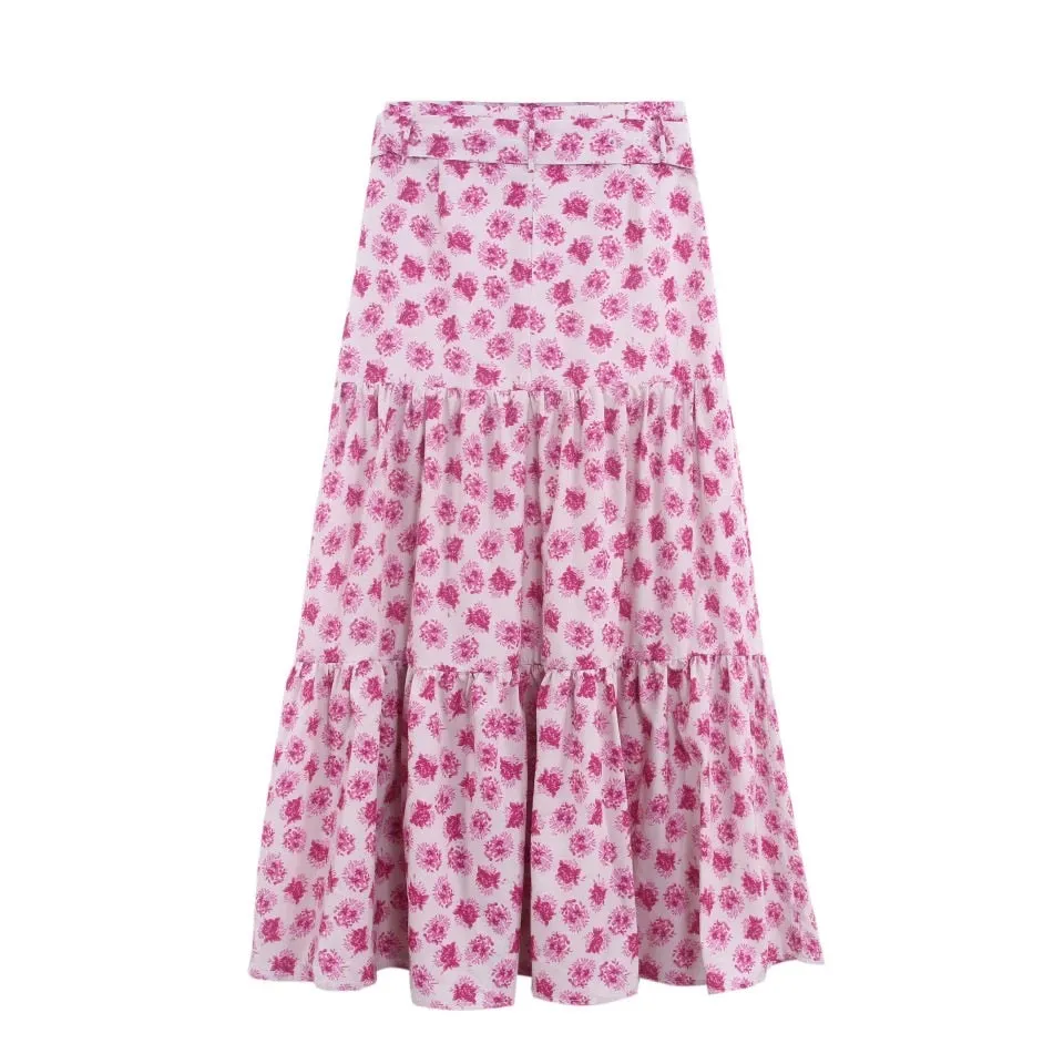 Roses peasant skirt
