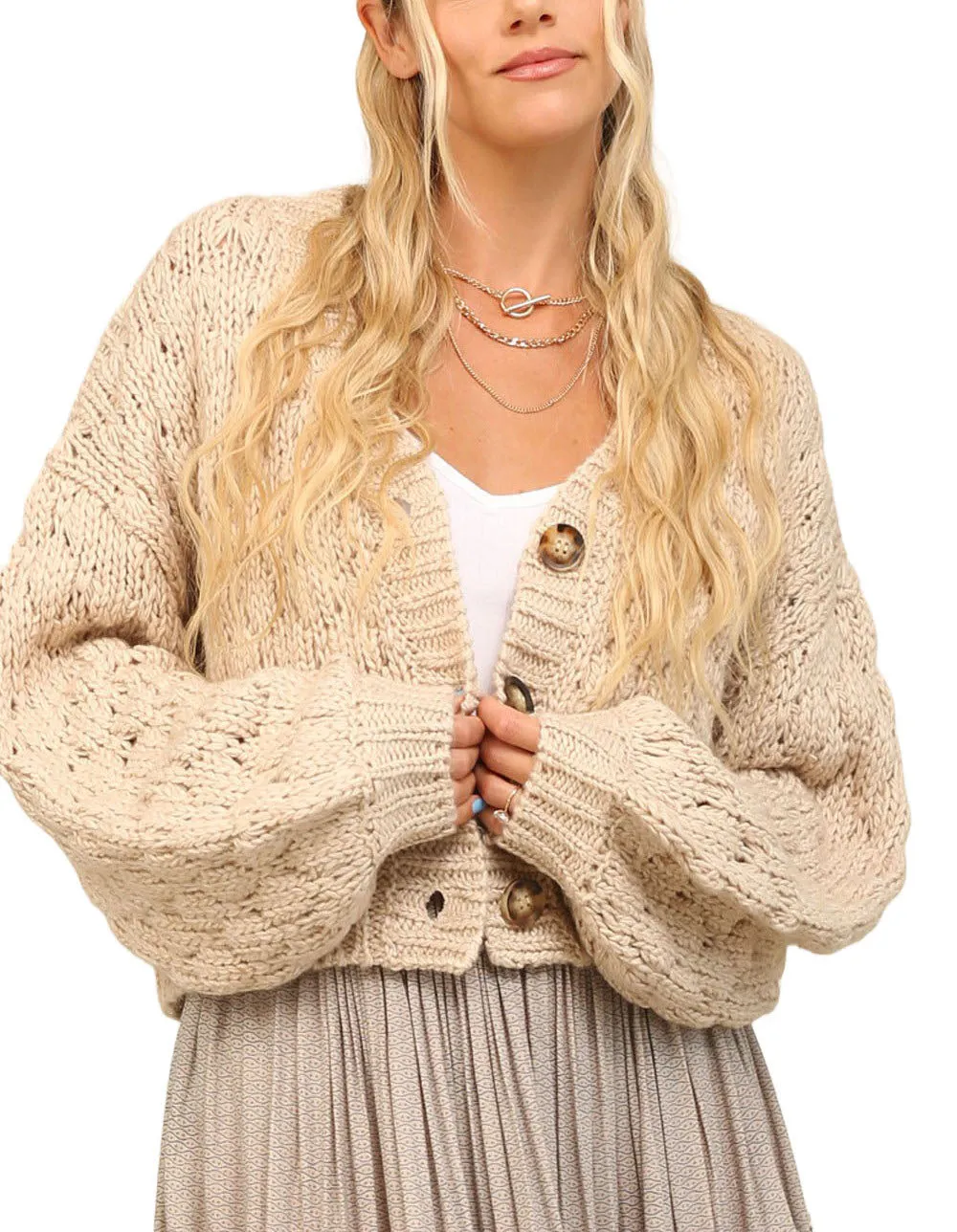 Samara Chunky Button Up Cardi