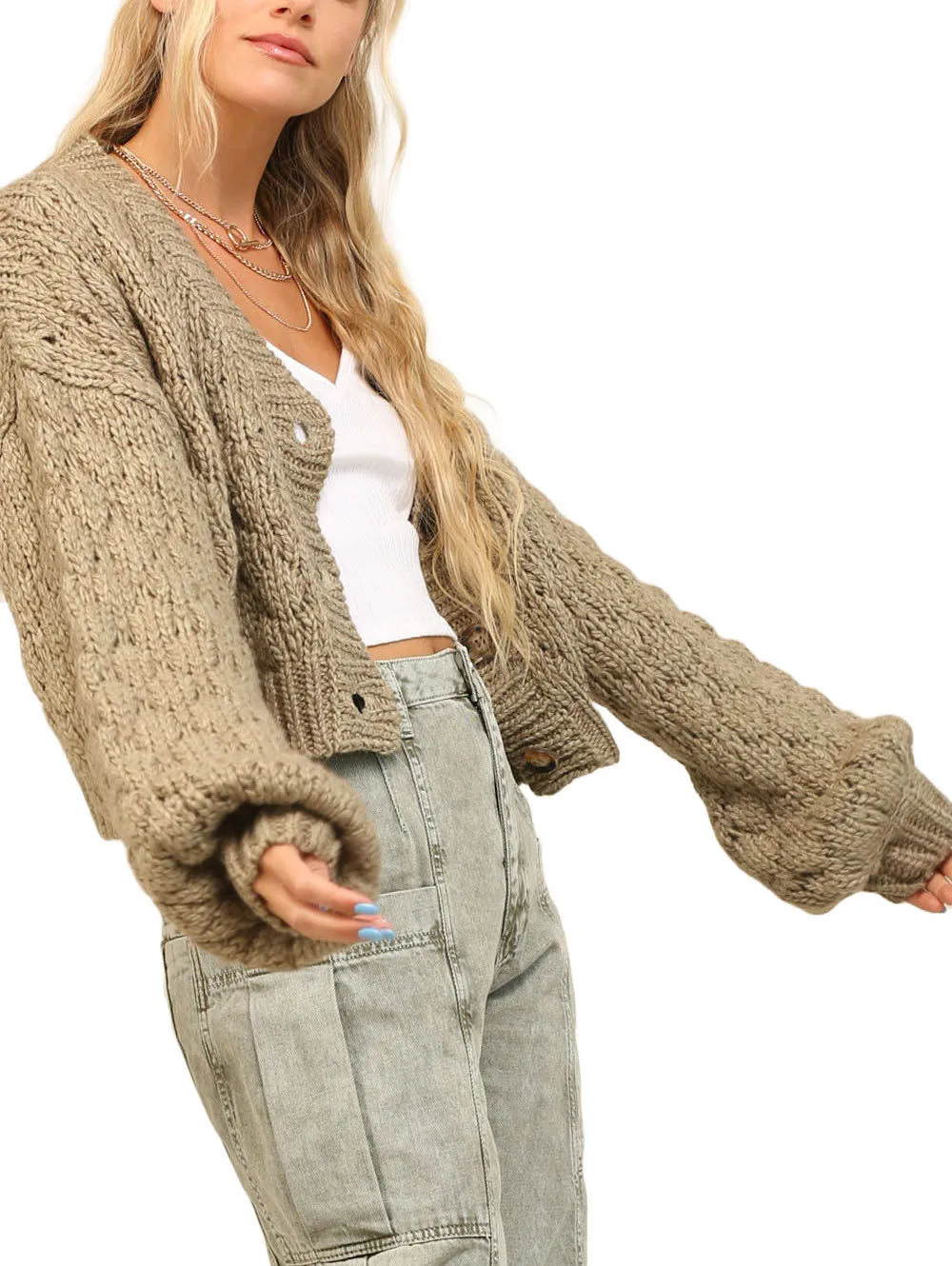 Samara Chunky Button Up Cardi