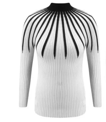 Slim Fit Women Knitted Turtleneck Sweaters