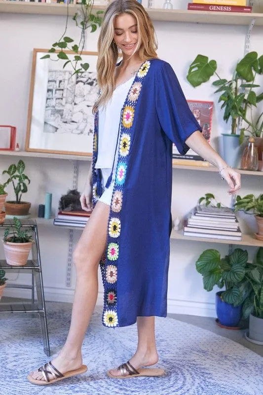 Solid Long Cardigan Kimono *Online Only*