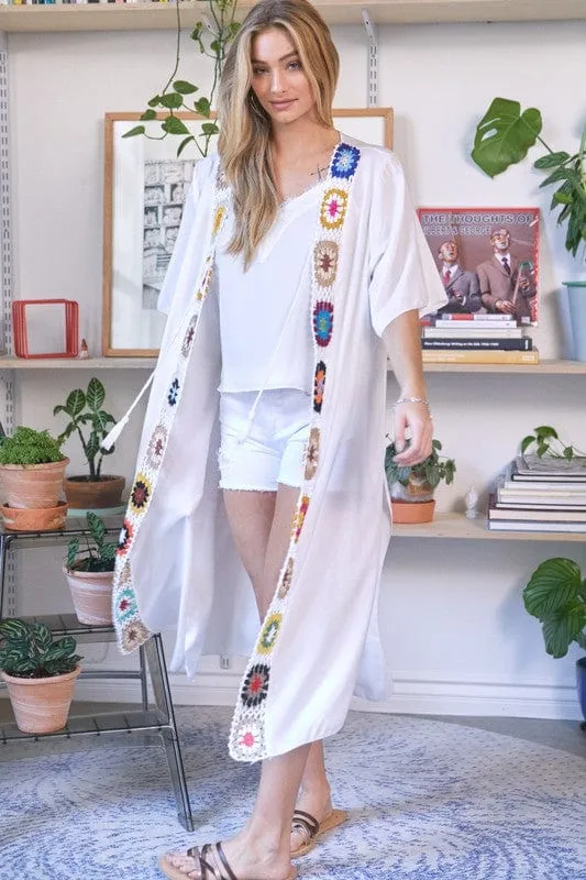 Solid Long Cardigan Kimono *Online Only*
