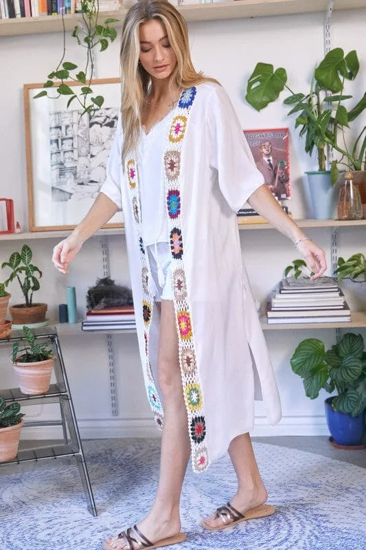 Solid Long Cardigan Kimono *Online Only*