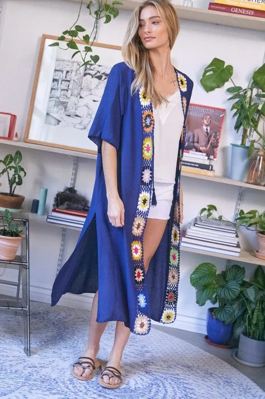 Solid Long Cardigan Kimono *Online Only*