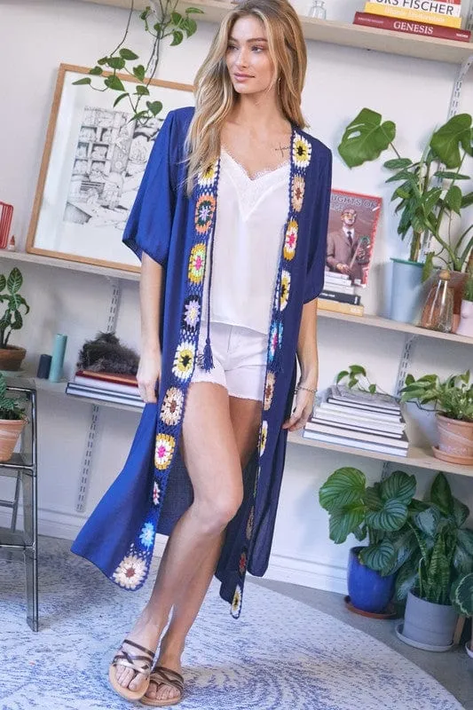 Solid Long Cardigan Kimono *Online Only*