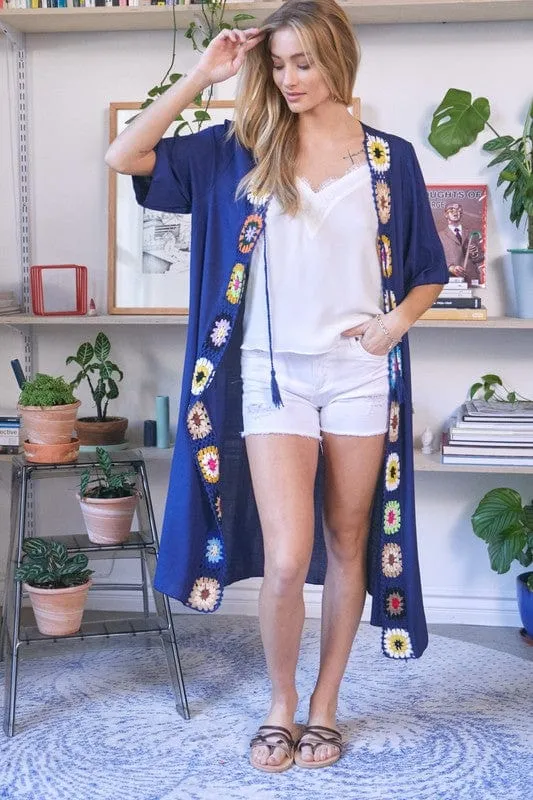 Solid Long Cardigan Kimono *Online Only*