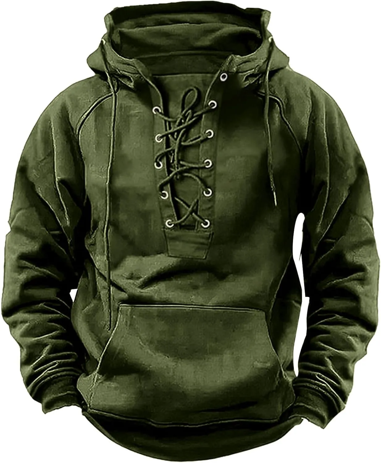 Tactical Hoodies for Men Quarter Zip Pullover Sweatshirts Casual Work Crewneck Sweatshirt Cargo Hoodies Multi Pocket
