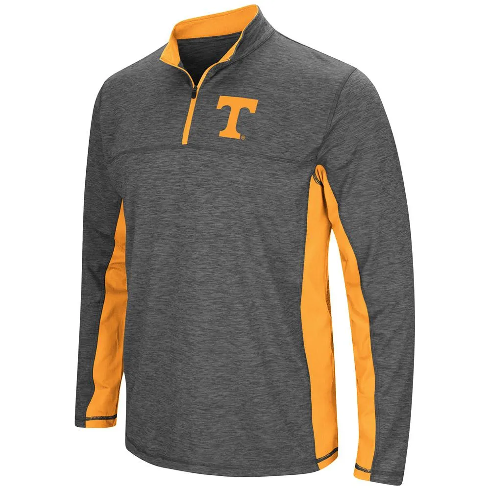 Tennessee Volunteers Colosseum Gray & Orange Milton 1/4 Zip LS Windshirt
