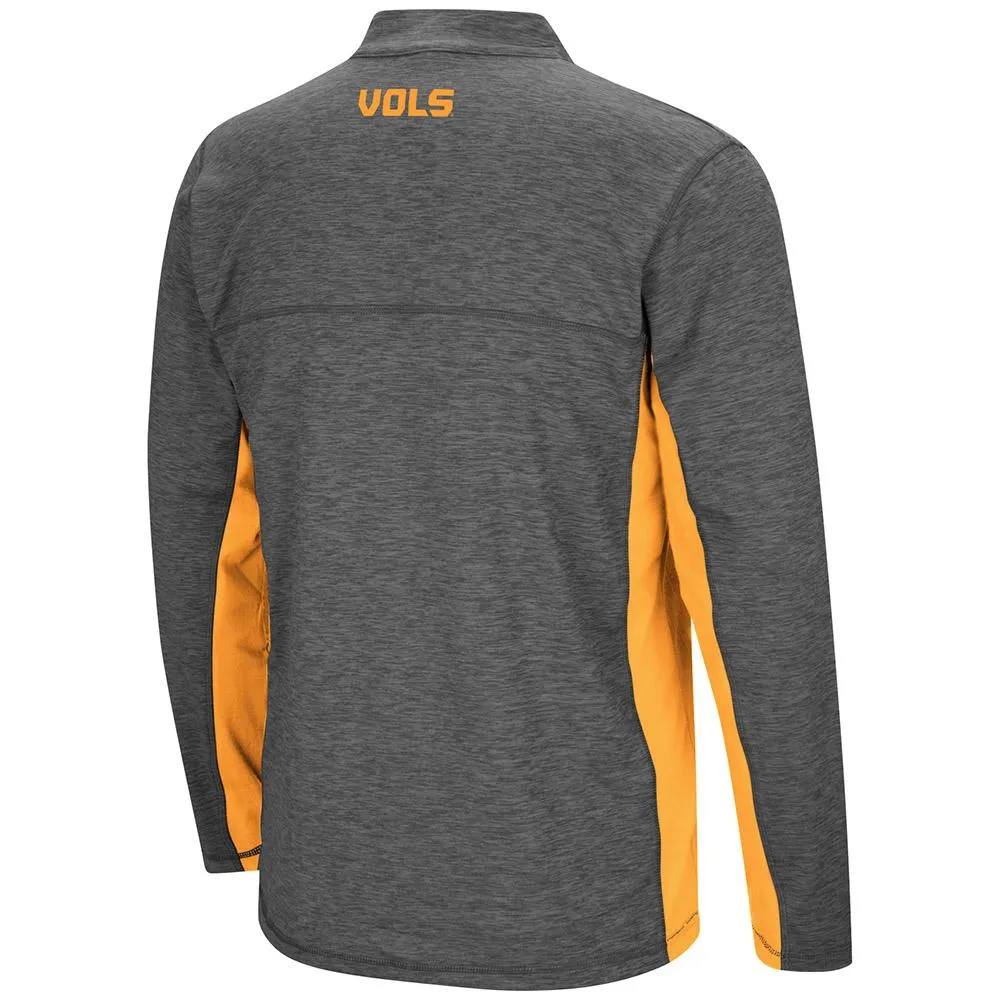 Tennessee Volunteers Colosseum Gray & Orange Milton 1/4 Zip LS Windshirt