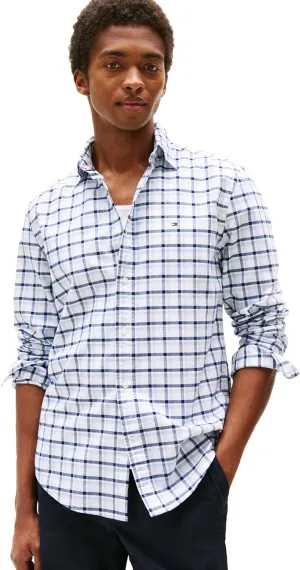 Tommy Hilfiger Long Sleeve Oxford Regular Fit, Men's Button Down Shirts, Also Available in Big and Tall
