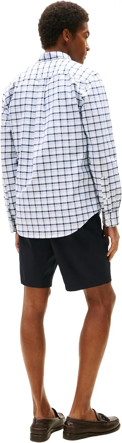 Tommy Hilfiger Long Sleeve Oxford Regular Fit, Men's Button Down Shirts, Also Available in Big and Tall