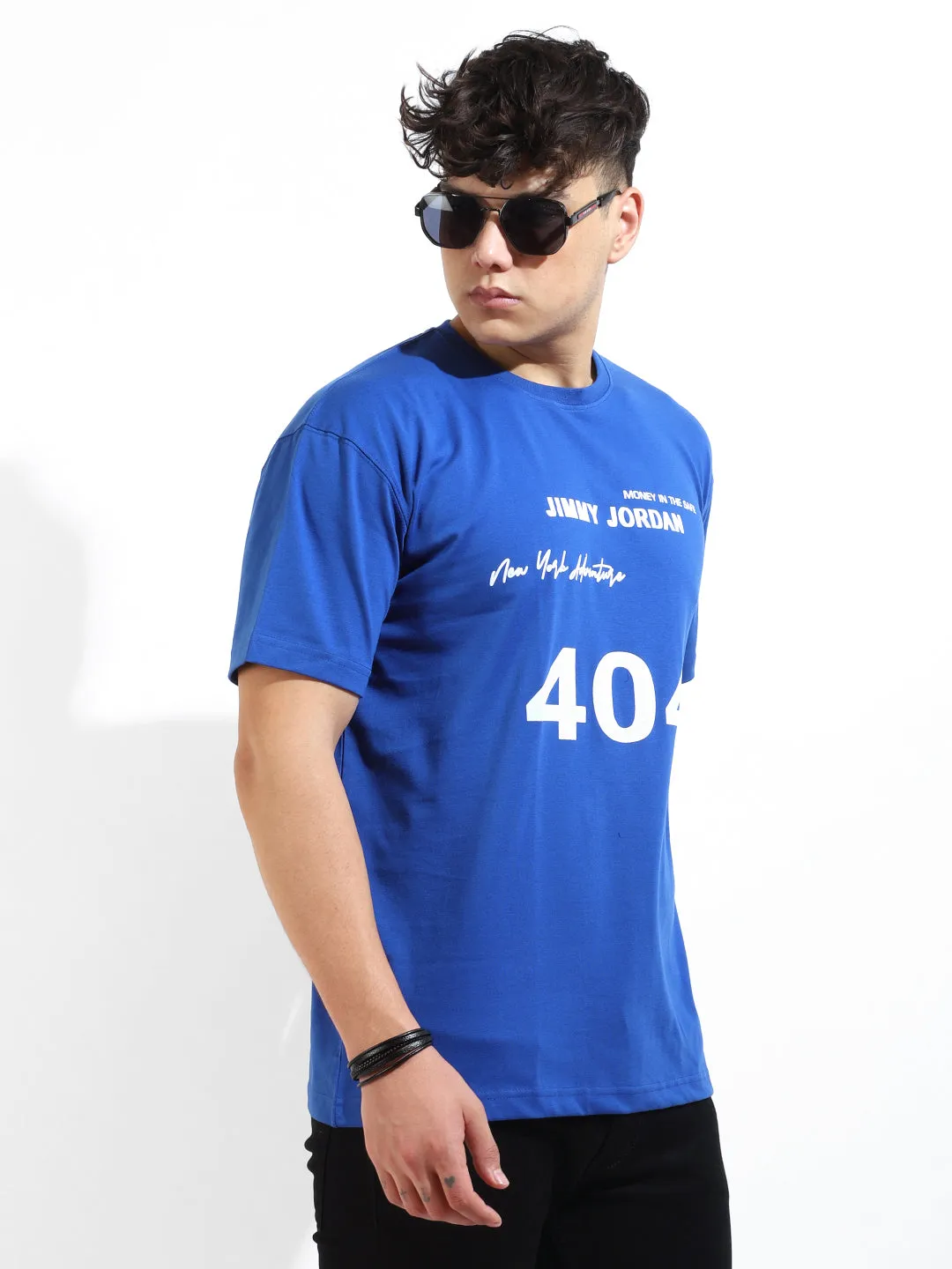 Tryna Oversized Blue T-Shirt