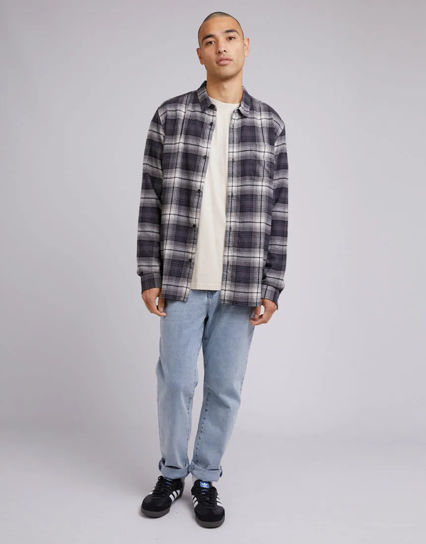 Tuned Long Sleeve Shirt Black Check