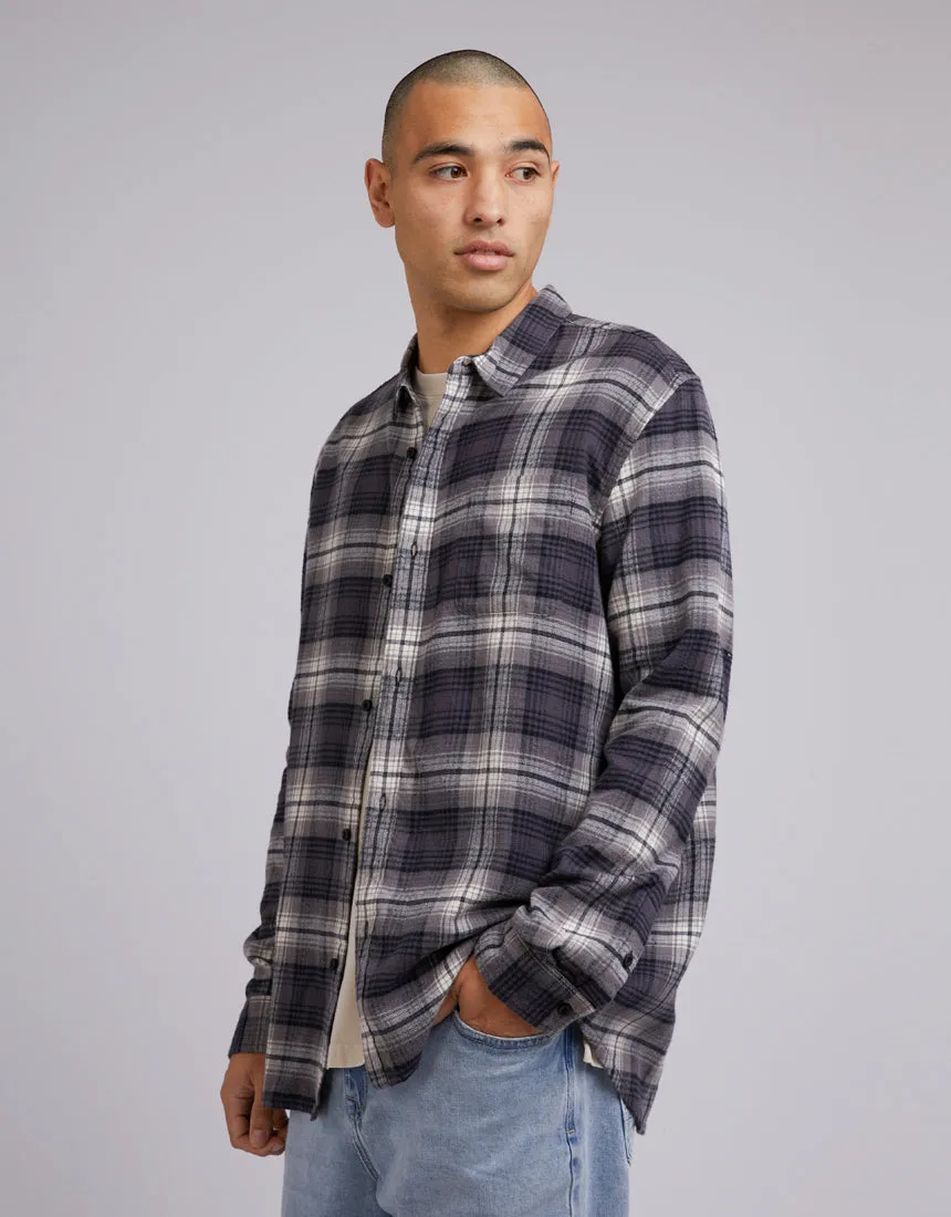 Tuned Long Sleeve Shirt Black Check