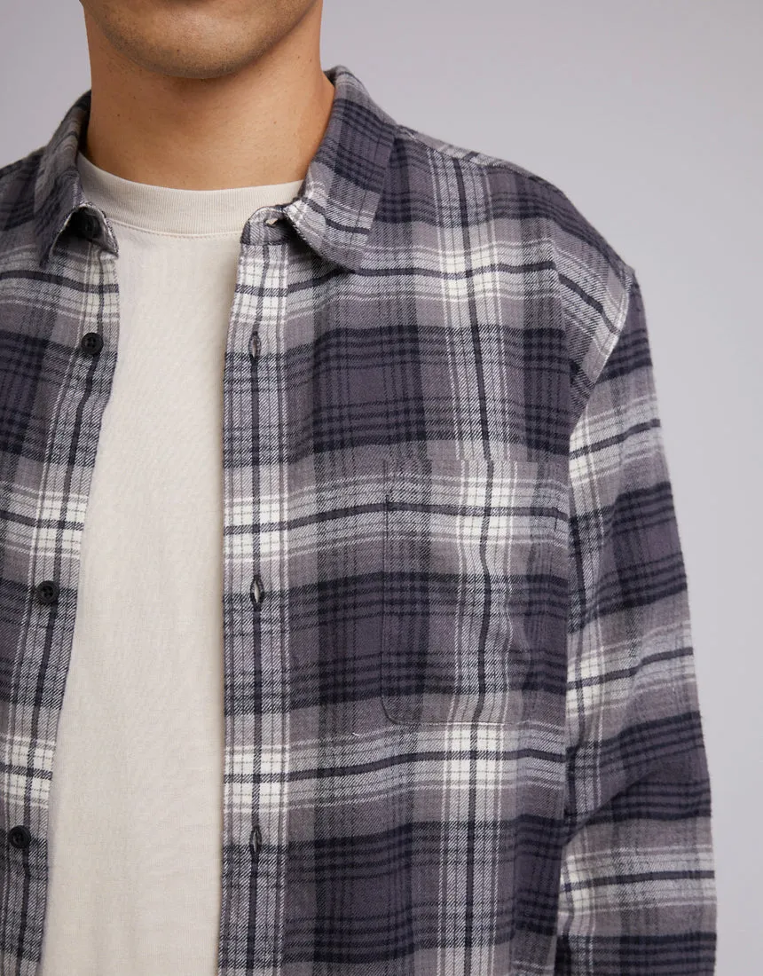Tuned Long Sleeve Shirt Black Check